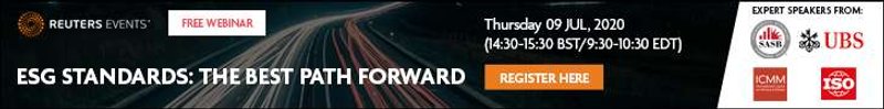 Image for Reuters Events Free Webinar – ESG Standards: The best path forward