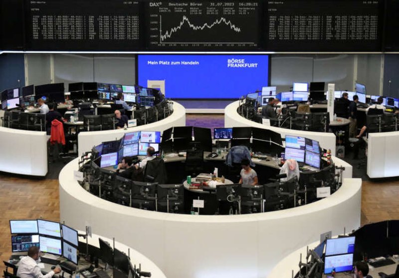 Image for European shares retreat as factory activity falters