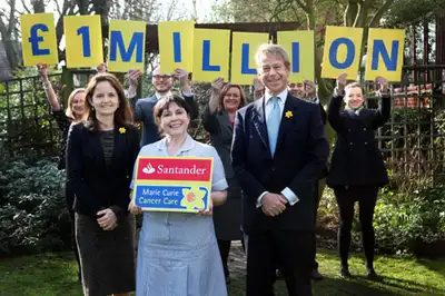 Image for Santander fundraising hits £1 million mark for Marie Curie Cancer Care