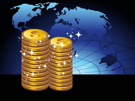 background with us dollar c