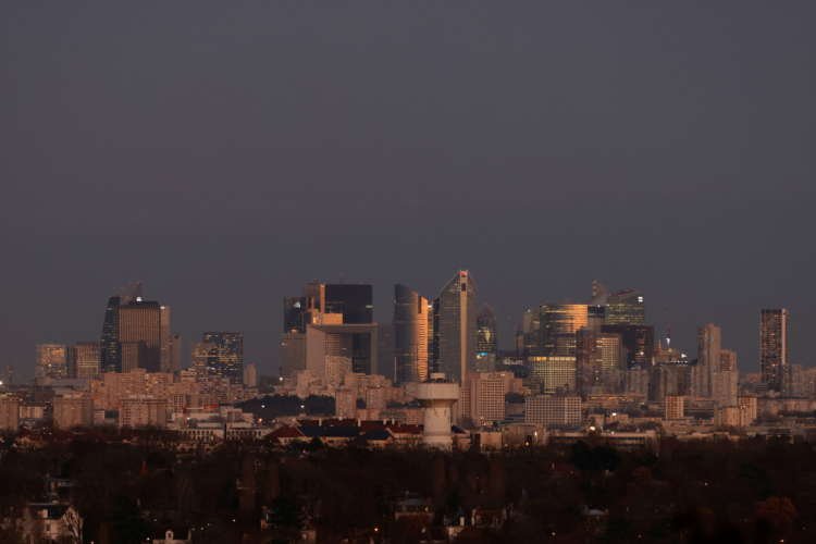 Evening view of La Defense financial district during curfew amidst COVID-19 - Global Banking & Finance Review