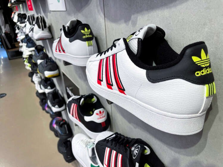 Image for Adidas shares leap on results but CEO warns of bumpy year