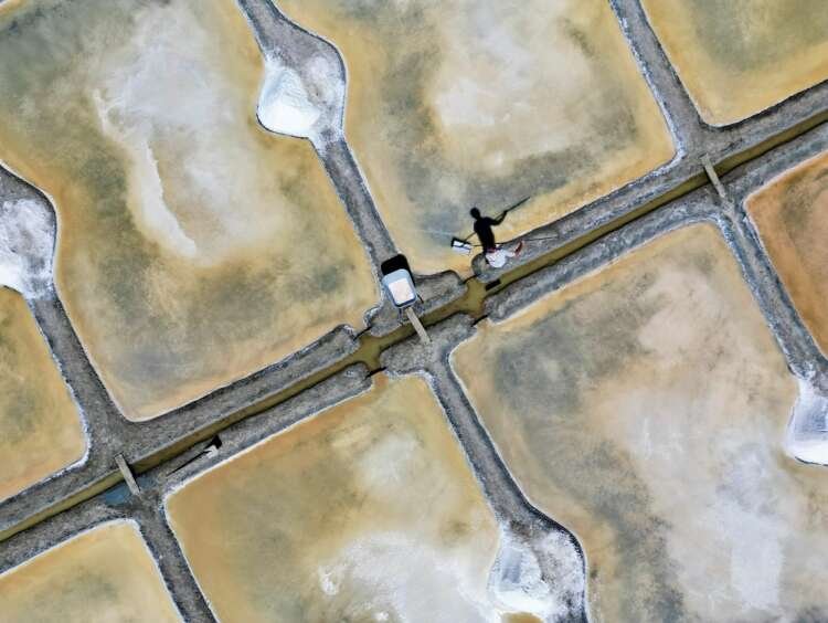 Image for The unwitting winners of France’s drought: salt farmers