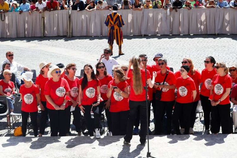 Image for Pope gives F-word cancer campaigners VIP treatment at audience