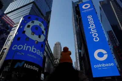 Image for Coinbase valued at $100 billion in Nasdaq debut
