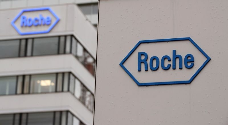 Roche logo with financial growth chart, highlighting 2025 profit outlook - Global Banking & Finance Review