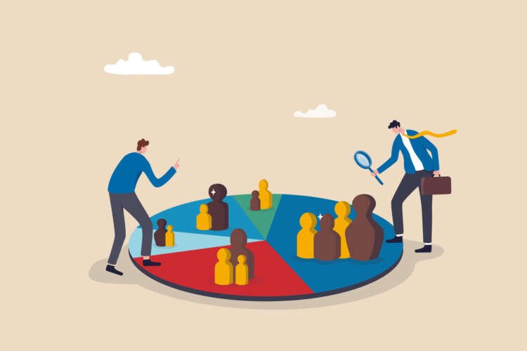 Business team analyzing customer segments for niche marketplace strategies - Global Banking & Finance Review