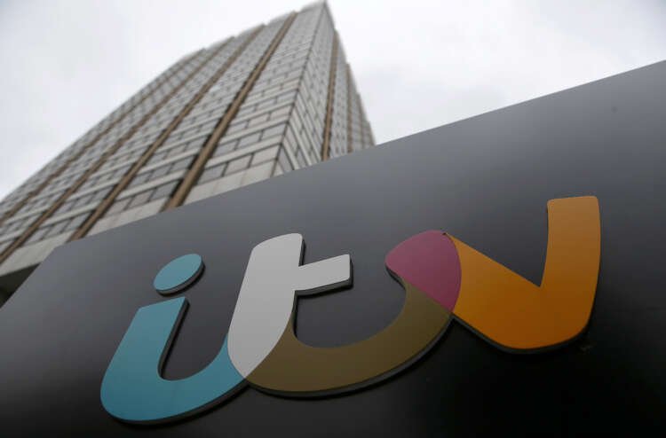 ITV studio sign in London, illustrating ITV's production arm amid share price surge - Global Banking & Finance Review