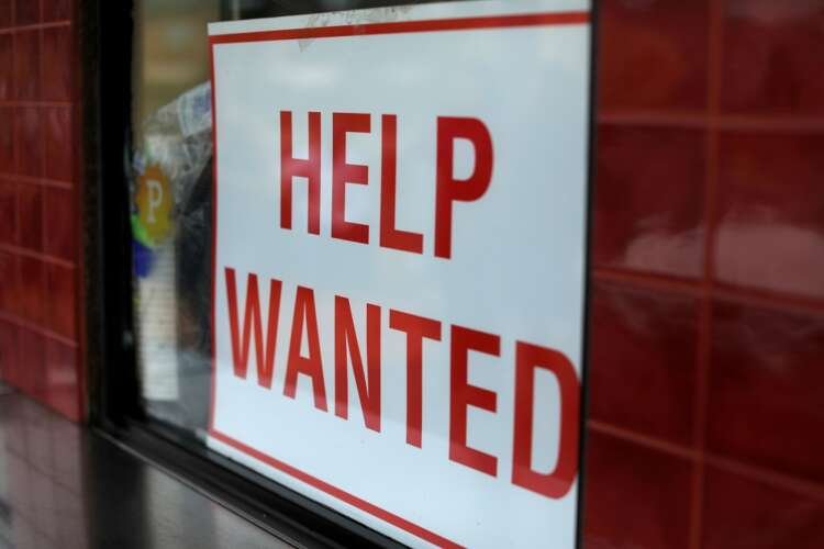 Image for U.S. weekly jobless claims fall; layoffs lowest in more than 21 years