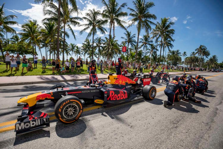 Image for Verstappen and Pérez share thoughts on new Miami GP in 2022