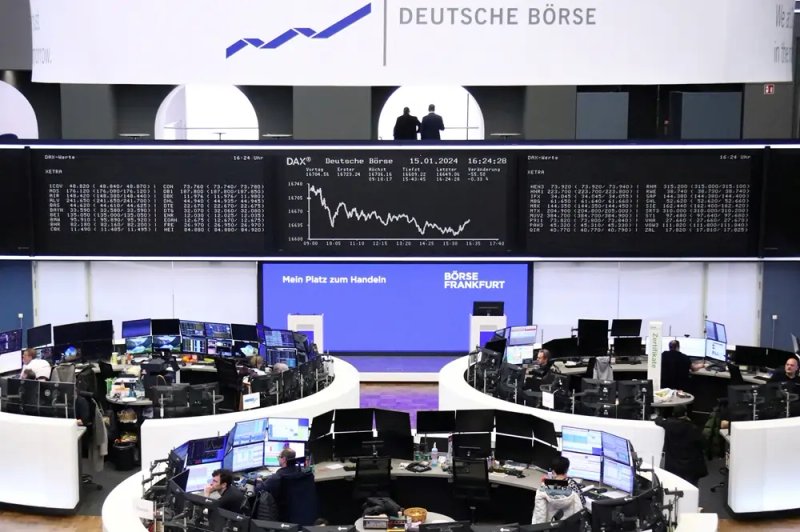 Image for European shares extend gains on financials but track weekly fall