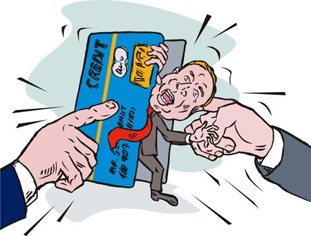 credit card crunch man MyOF