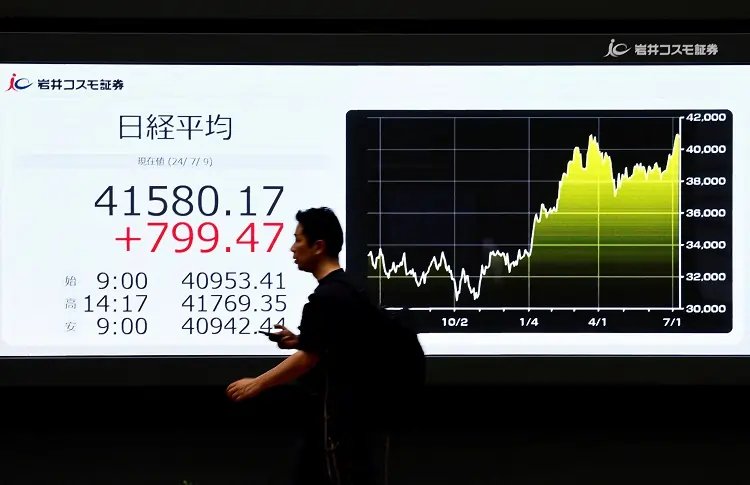 Image for Asia shares rise; kiwi slumps after RBNZ’s less hawkish tone
