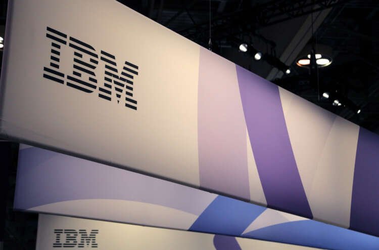 IBM logo displayed prominently, symbolizing the company's financial challenges - Global Banking & Finance Review