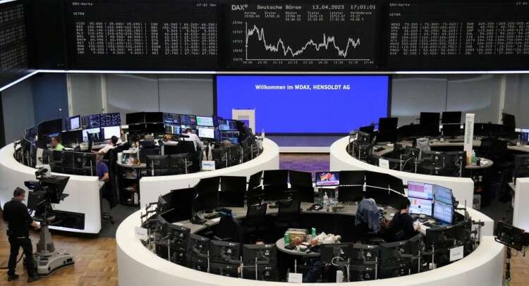 Image for Upbeat earnings drive European shares higher; Barclays, Deutsche Bank jump
