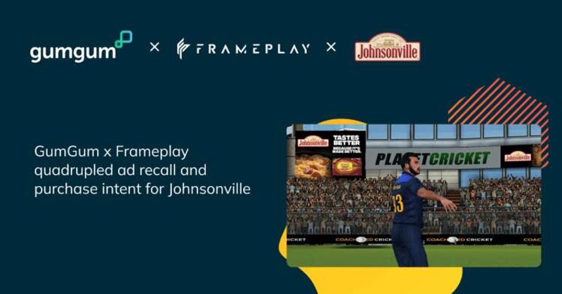 Image for Leading US Brand Johnsonville Announces Results of First Intrinsic In-Game Ad Campaign with GumGum and Frameplay