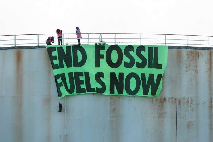 Image for Climate activists plan daily protests after blocking 10 UK oil terminals