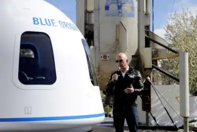 Image for Bezos’ Blue Origin suffers rocket failure during uncrewed mission