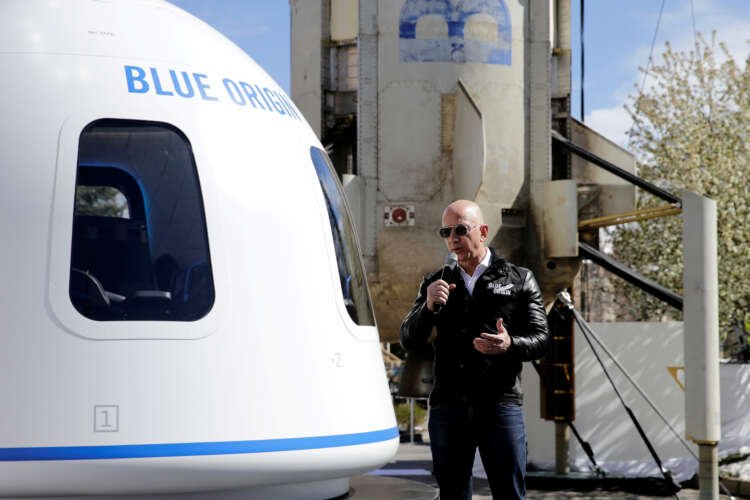 Image for Bezos’ Blue Origin suffers rocket failure during uncrewed mission