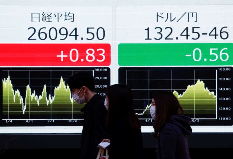 Passersby view displays of Japan’s Nikkei index and yen exchange rates amid market speculation - Global Banking & Finance Review
