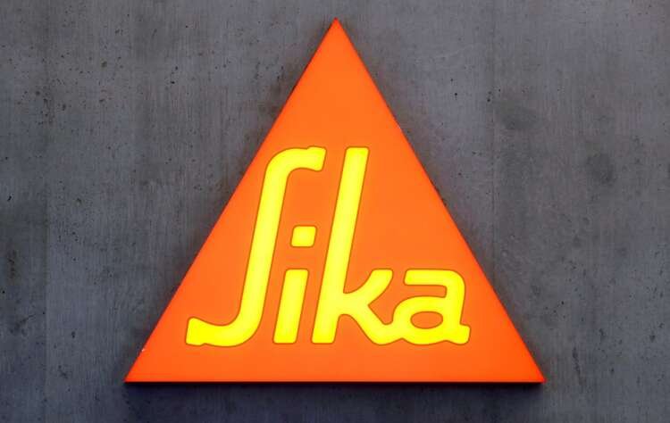 FILE PHOTO: Logo of Swiss chemical group Sika is seen in Zurich