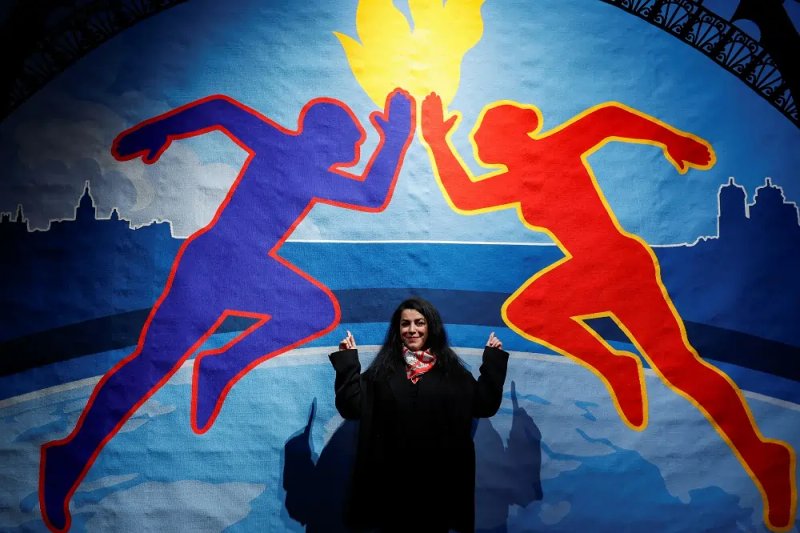 Image for Tapestry celebrating Olympic athletes unveiled in Paris