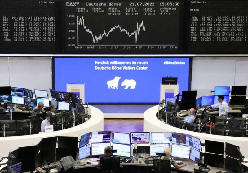 Image for European shares set for best week in two months despite volatility