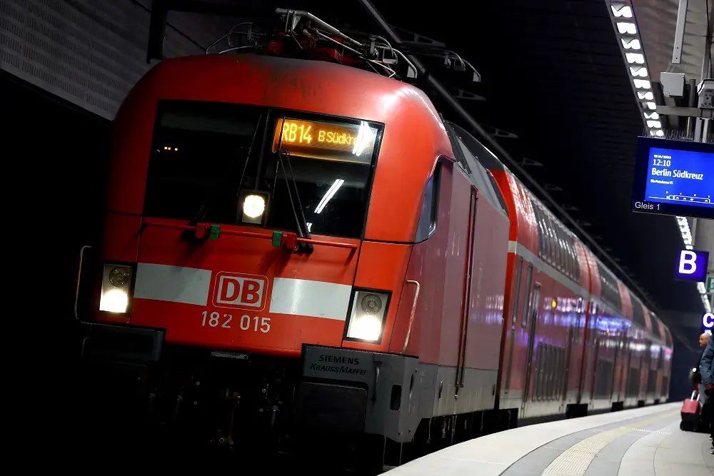 Illustration of German trains representing DB Cargo's state aid approval - Global Banking & Finance Review