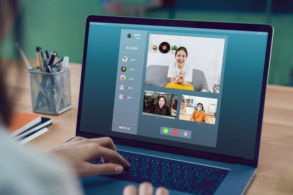 Virtual communication fatigue depicted through a video call setup - Global Banking & Finance Review