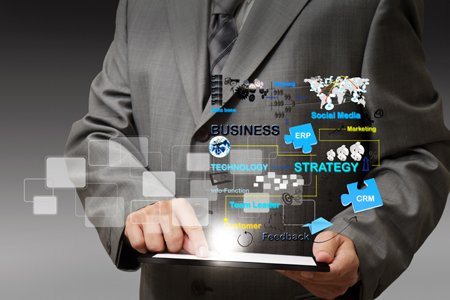 Businessman interacting with advanced cybersecurity technology - Global Banking & Finance Review