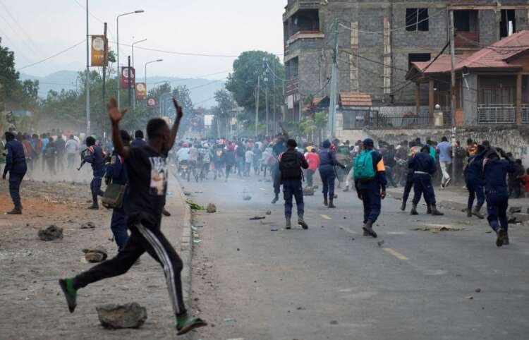 Protesters clash with UN peacekeepers during anti-U.N. protests in Goma, Congo - Global Banking & Finance Review