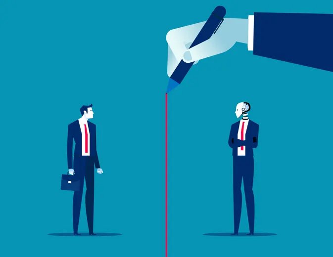 A bank employee analyzing data with AI technology, representing the responsible adoption of LLMs in banking - Global Banking & Finance Review