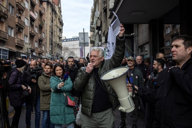 Students and teachers protesting against government corruption and misconduct in Serbia - Global Banking & Finance Review