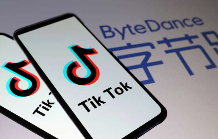 ByteDance logo with TikTok logos on smartphones, representing new R&D leadership - Global Banking & Finance Review