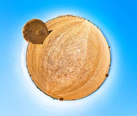 hay field 360 stereographic