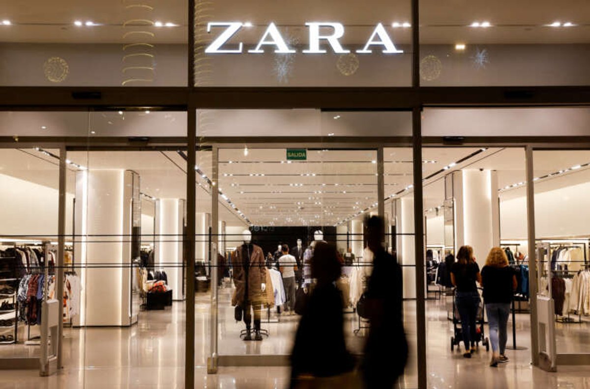 Shoppers outside a Zara store highlighting fast fashion and sustainability goals - Global Banking & Finance Review