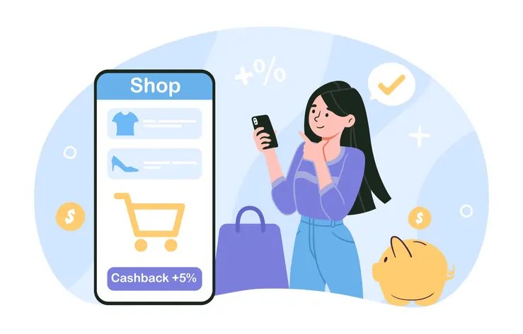Cashback rewards concept with online shopping items and discounts - Global Banking & Finance Review