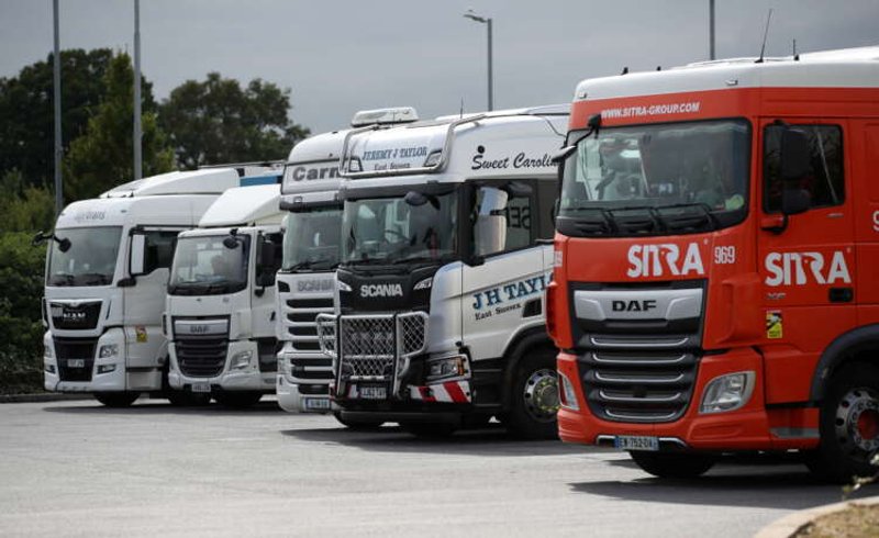 Image for Long queues and fuel rationing as Britain faces truck driver shortage