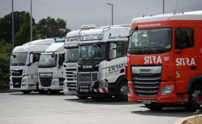 Image for Long queues and fuel rationing as Britain faces truck driver shortage