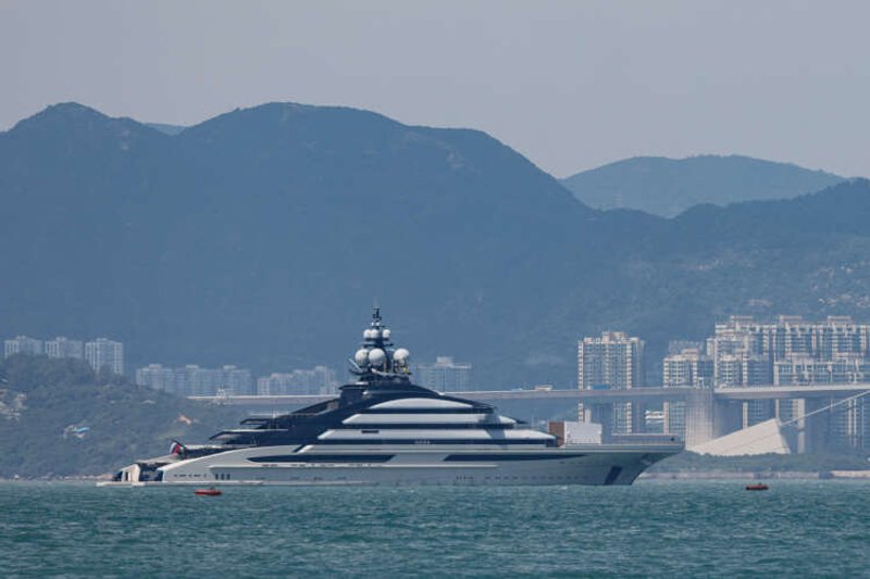 Image for Luxury yacht owned by sanctioned Russian oligarch docked in Hong Kong
