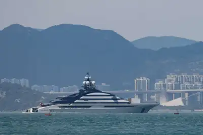 Image for Luxury yacht owned by sanctioned Russian oligarch docked in Hong Kong