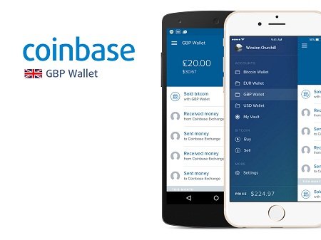 Coinbase mobile app interface showcasing Bitcoin trading services in the UK - Global Banking & Finance Review