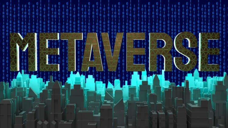 Digital rendering of a vibrant metaverse cityscape representing banking innovation - Global Banking & Finance Review