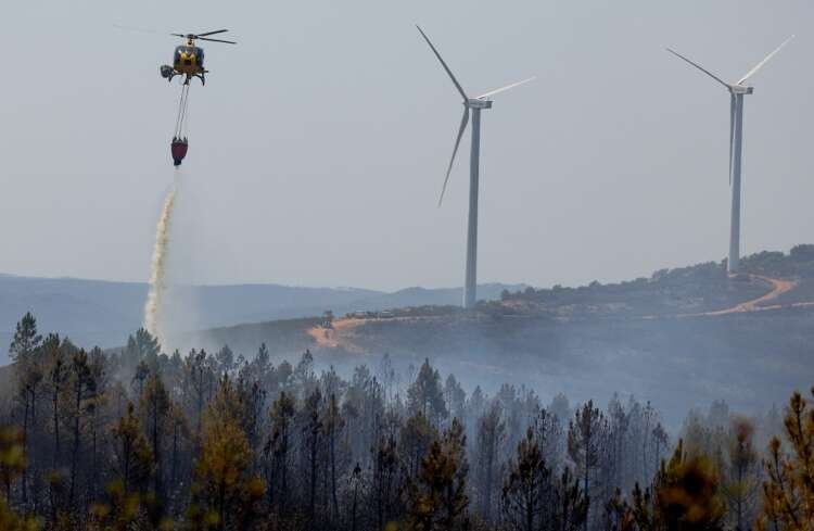 Image for France battles massive wildfires, Britain records highest ever temperature