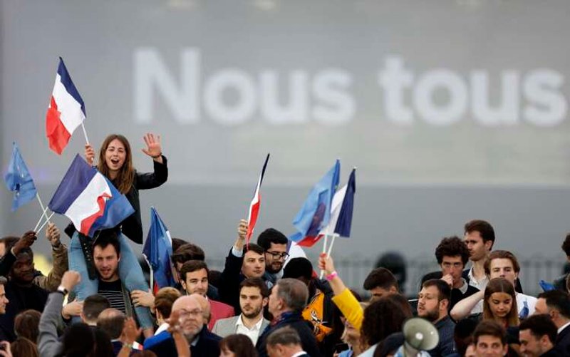 Image for In troubled France, no honeymoon for re-elected Macron