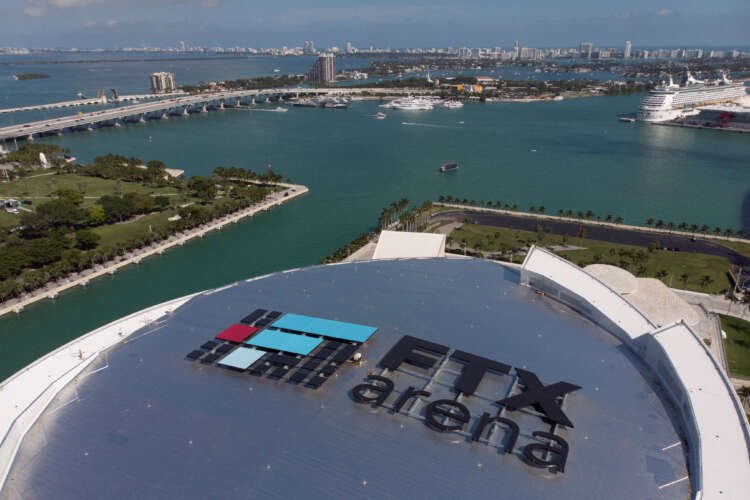 FTX logo at FTX Arena in Miami, symbolizing ongoing crypto lawsuits - Global Banking & Finance Review