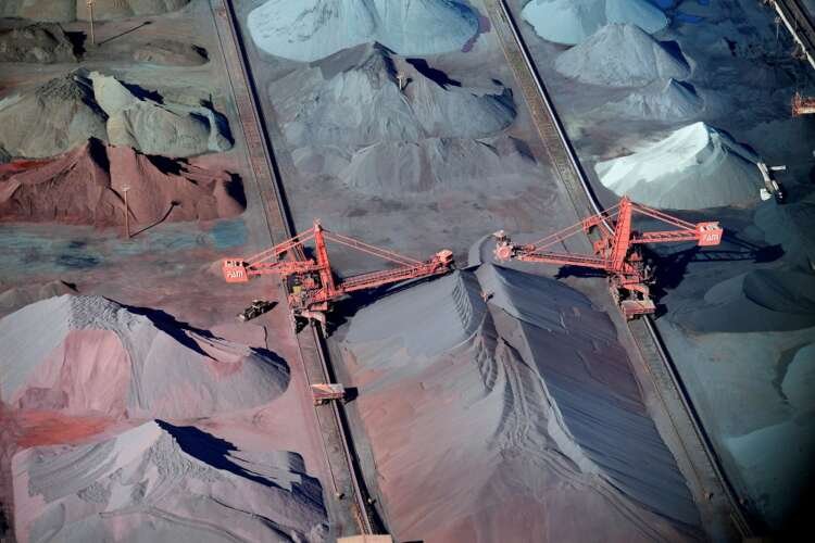 Aerial view of coal and ore terminal in Hamburg, highlighting coal import challenges amid Russian ban - Global Banking & Finance Review