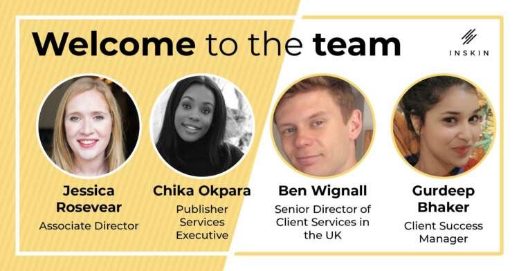 Inskin Media's new hires for client success and publisher services - Global Banking & Finance Review
