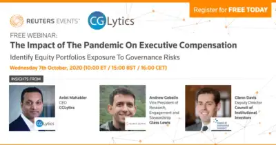 Image for Reuters Events Free Webinar – The Impact of The Pandemic On Executive Compensation