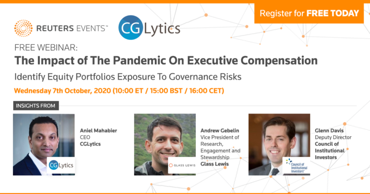 Image for Reuters Events Free Webinar – The Impact of The Pandemic On Executive Compensation